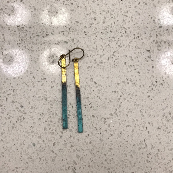 Anthropologie Jewelry - Anthropologie bar earrings
